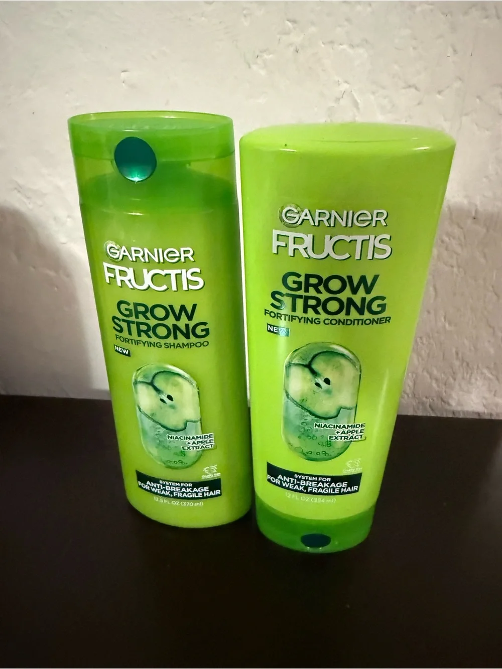 Garnier Fructis Grow Strong Shampoo & Conditioner - Green